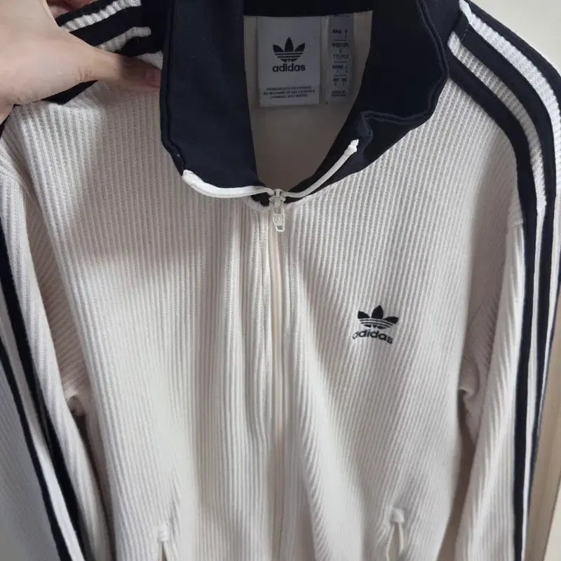 [BUNJANG] Adidas Waffle BB Track Top Wonder White / 아디다스 와플 BB 트랙탑 원더화이트 (s)