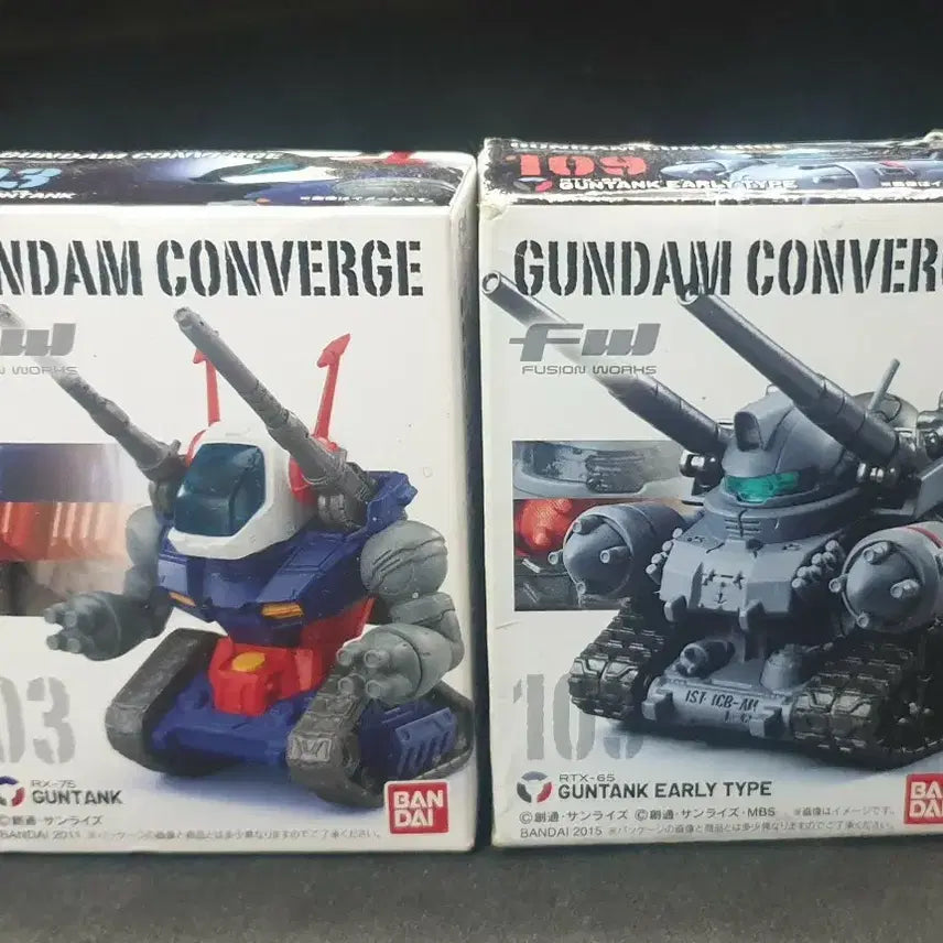 [BUNJANG] Gundam Converge Guntank 2-Type Set (Unsealed) / 건담,컨버지,건탱크,2종,개봉,정품