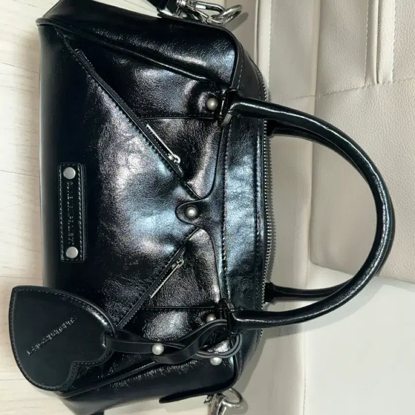 [BUNJANG] Sunburn Project Moss Bag Mini Black / 하트 키링 포함) 썬번프로젝트 모스백 미니 블랙 색상