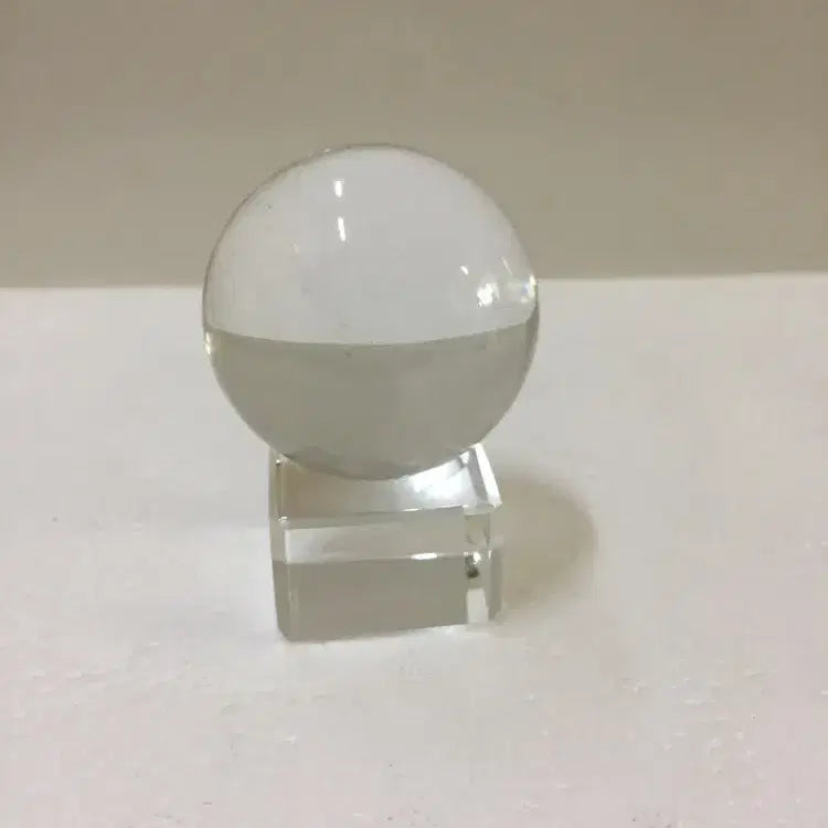 [BUNJANG] Crystal Sphere with Crystal Base / 동그란 원형의 투명 크리스탈(좌대도 크리스탈) / 요316