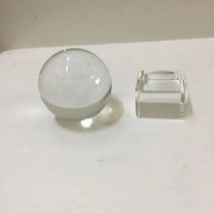 [BUNJANG] Crystal Sphere with Crystal Base / 동그란 원형의 투명 크리스탈(좌대도 크리스탈) / 요316