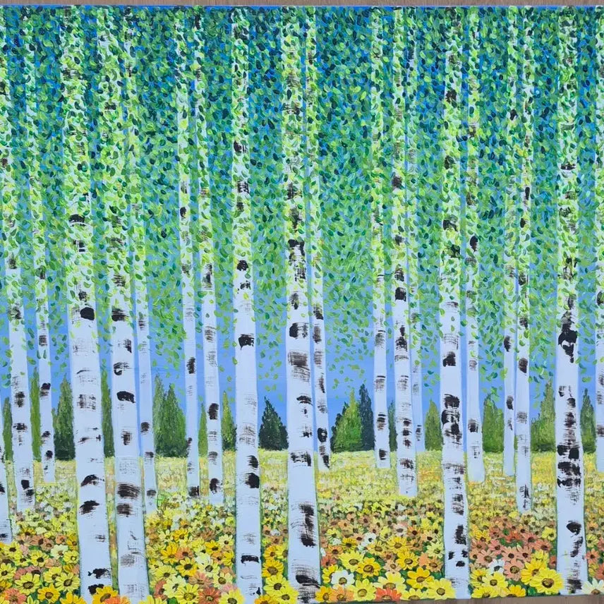 [BUNJANG] Forest of Spring Canvas Painting / 봄의 숲에서