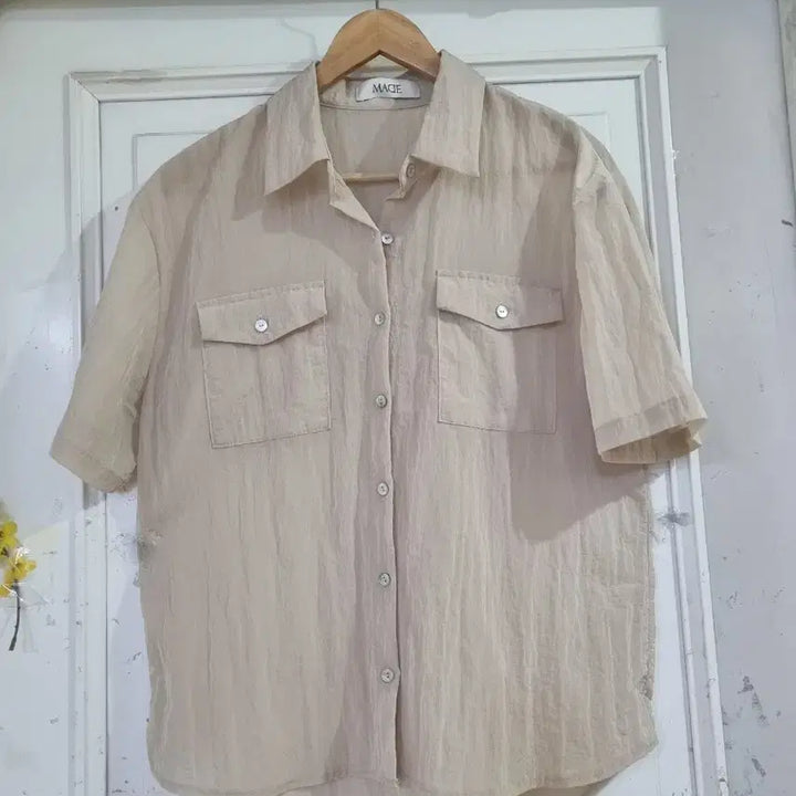 [BUNJANG] Premium Summer Crinkle Shirt / 여름 시원한 고급스러운 바스락 남방셔츠. 가슴단면53