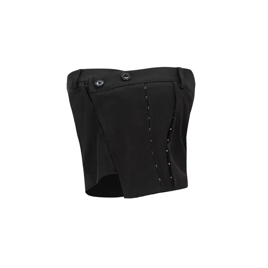 [SOLD OUT] 보헤미안서울 후크 뷔스티에 블랙 HOOKED FLAP BUSTIER, B