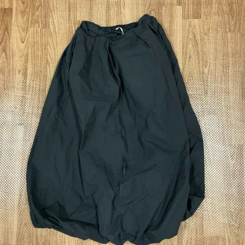 [BUNJANG] Black Balloon Long Skirt / 블랙 벌룬 롱스커트