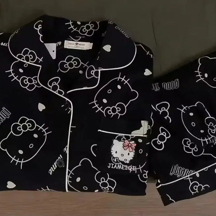 [SOLD OUT] 블랙 키티 잠옷세트