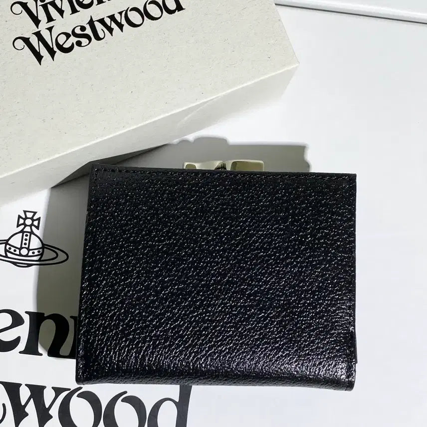[BUNJANG] Vivienne Westwood Black Gold Orb Wallet / 비비안웨스트우드 지갑 블랙 금장