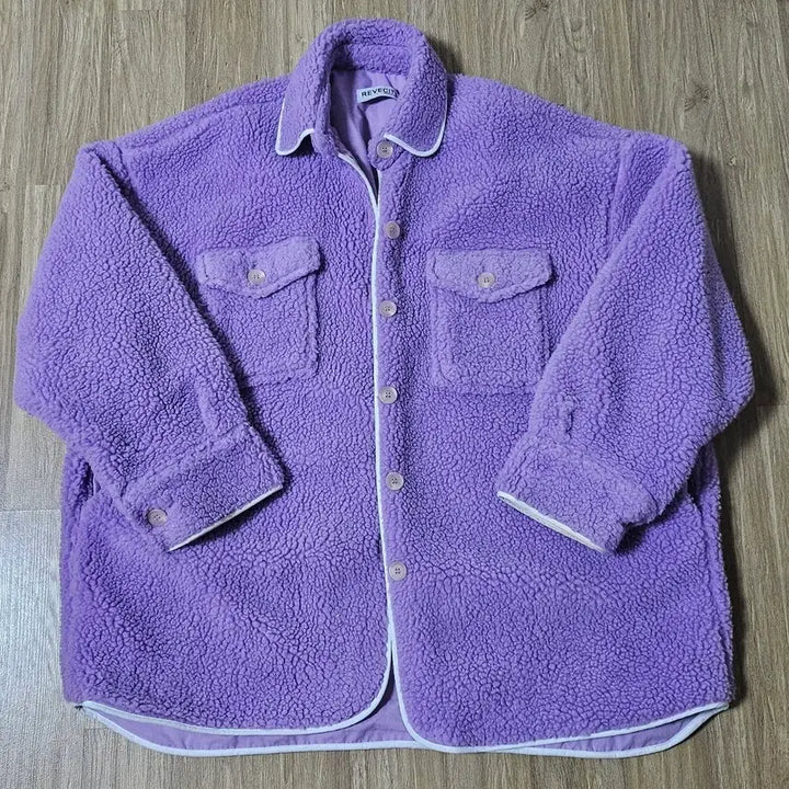 [BUNJANG] Purple Oversized Fleece Jacket / 보라색 오버핏 후리스