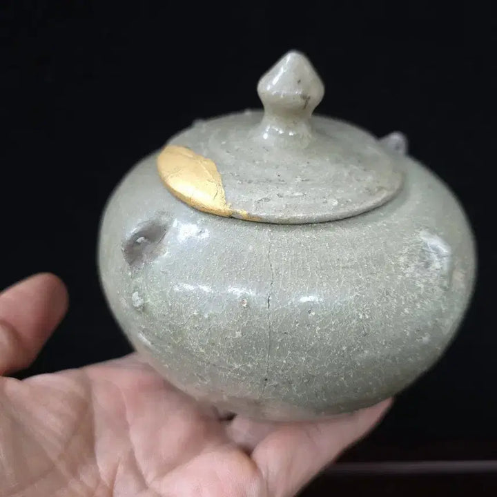 [BUNJANG] Antique Goryeo Celadon Saiho Vase / 진품 고려시대 순청자 사이호 골동품