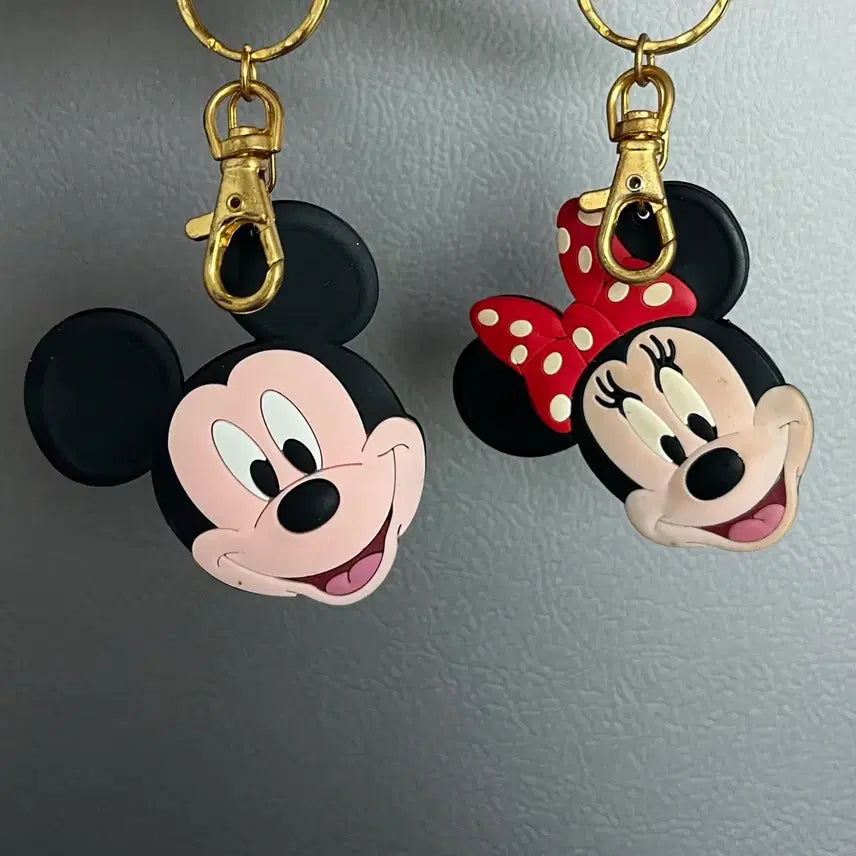[BUNJANG] Disney Mickey &amp; Minnie Mouse Keyring Set / 미키마우스 미니마우스 키링 세트