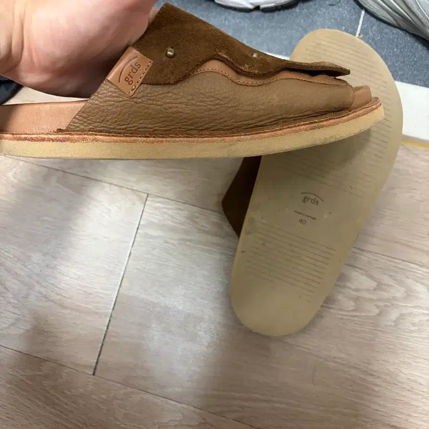 [BUNJANG] Gradus Suede Slides (Dark Brown) / (250) 그라더스 slides04