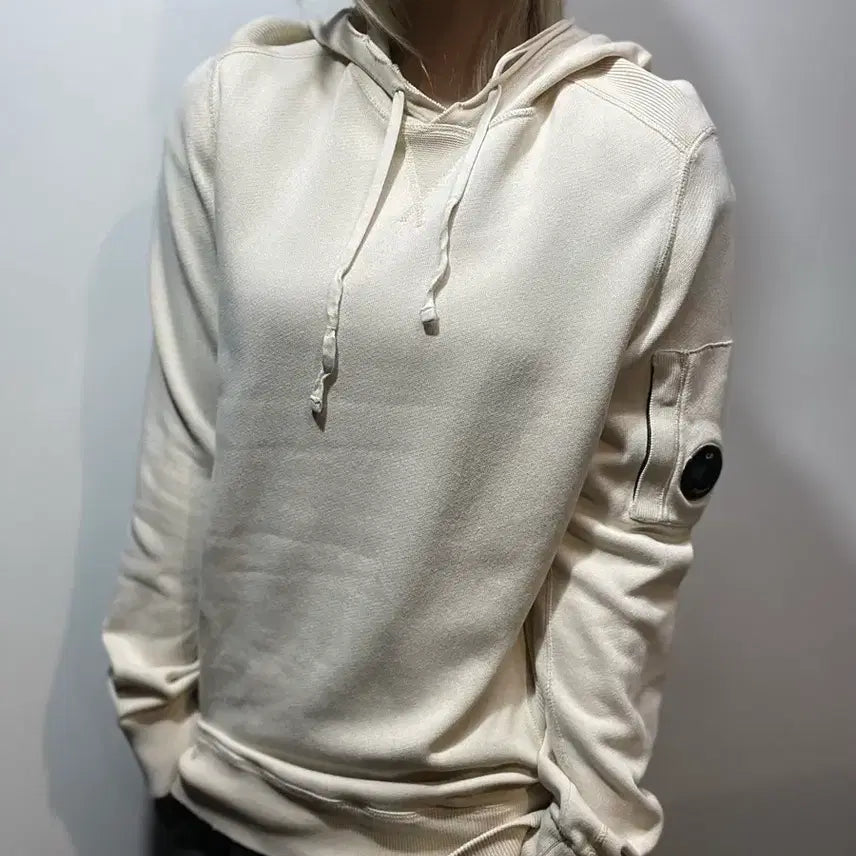 [BUNJANG] C.P. Company Ivory Hoodie / C.P.컴퍼니 후드티 아이보리