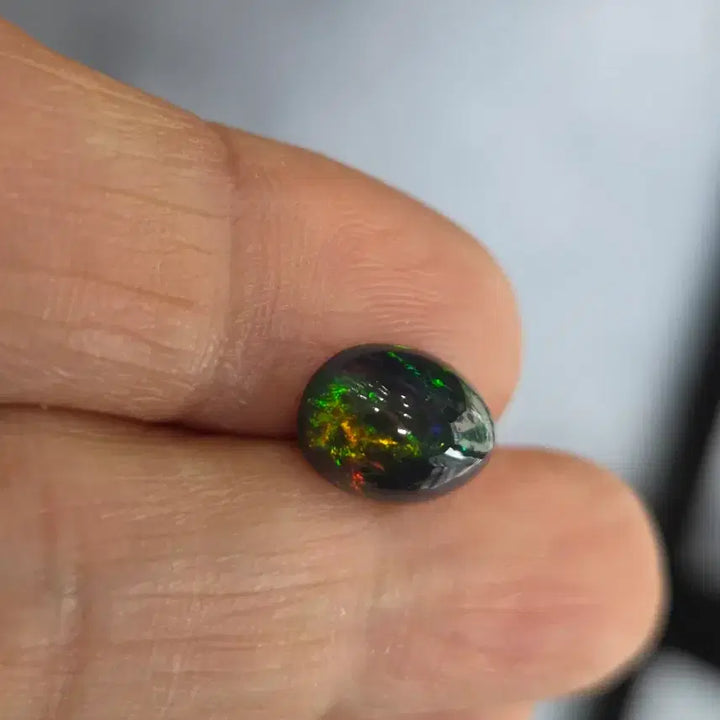 [BUNJANG] 1.5 Carat Natural Black Opal Gemstone / [상급/네온광채] 1.5캐럿 천연 블랙오팔(Black Opal) 나석