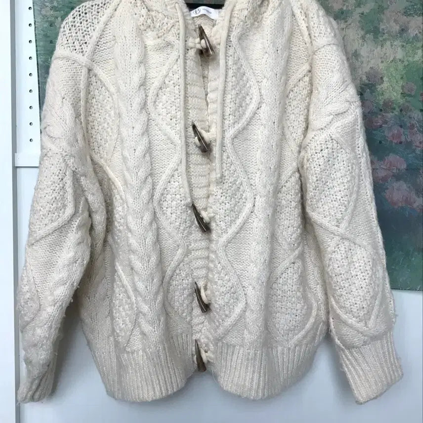 [BUNJANG] Hooded Knit Cardigan / (택포) 후드니트 가디건