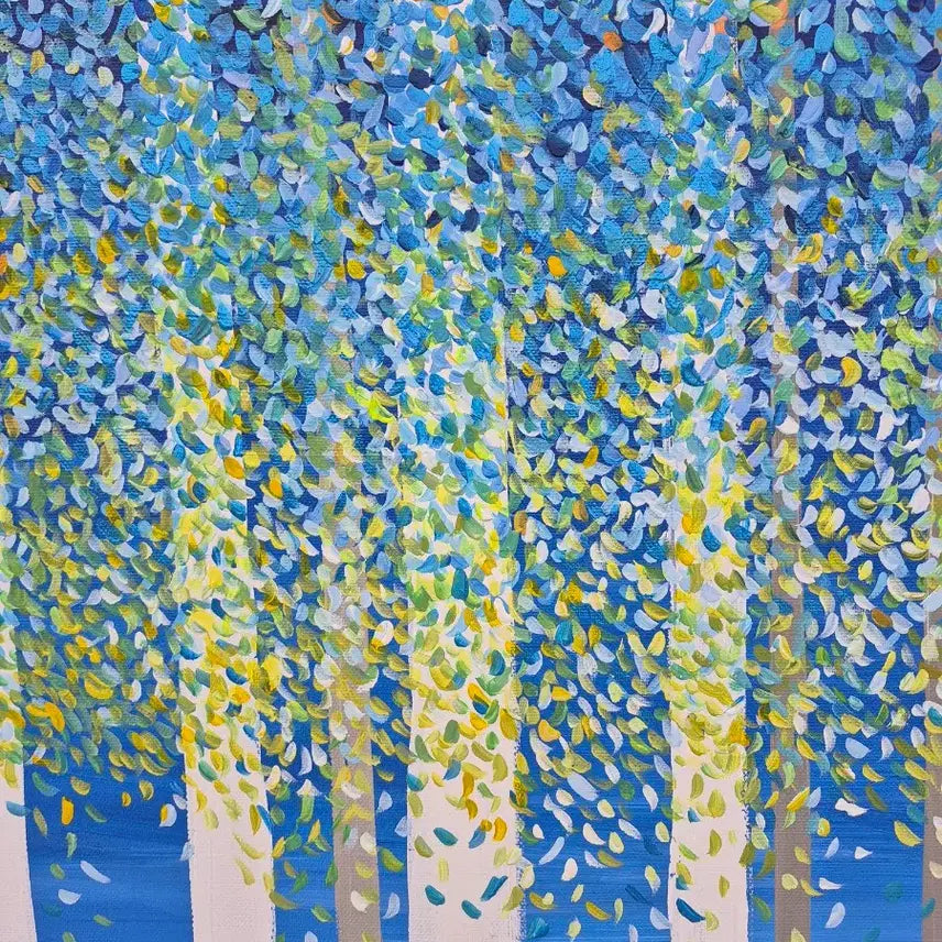 [BUNJANG] Blue Forest Canvas Painting / 블루 포레스트