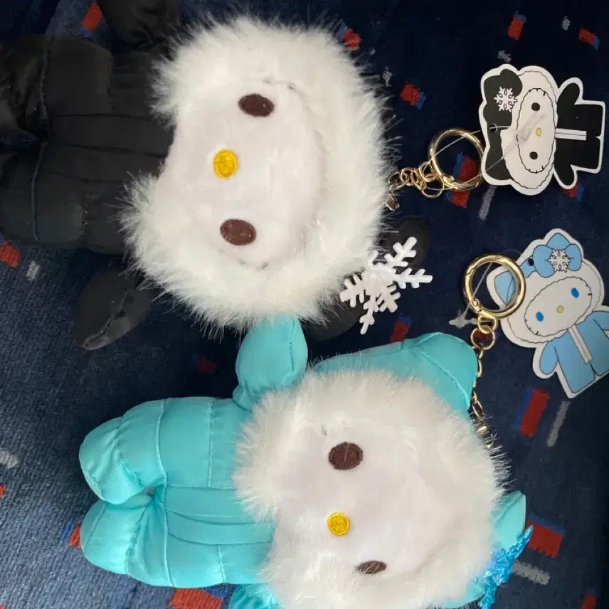 [BUNJANG] Hello Kitty Padded Charm Bag Charm Doll / 새상품 헬로키티 패딩 키링 가방고리 인형