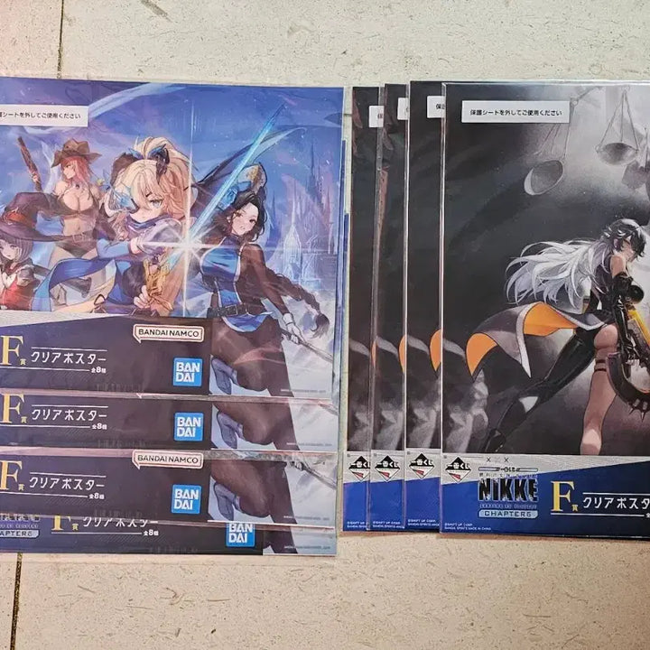 [BUNJANG] Nier: Automata Chapter 6 Ichiban Kuji Clear Poster Set / 니케 클리어 포스터 라피 레드후드 신데렐라 세이렌 이치방쿠지 제일복권