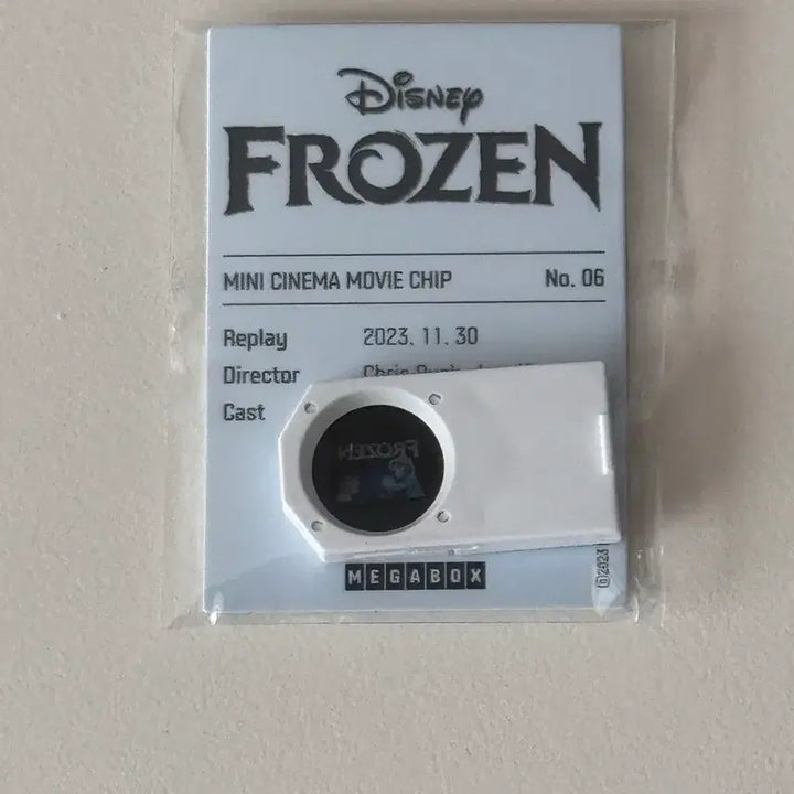 [BUNJANG] Megabox Disney Frozen Mini Cinema Movie Chip No. 06 / 메가박스 디즈니 겨울왕국 미니 시네마 무비칩 No.06