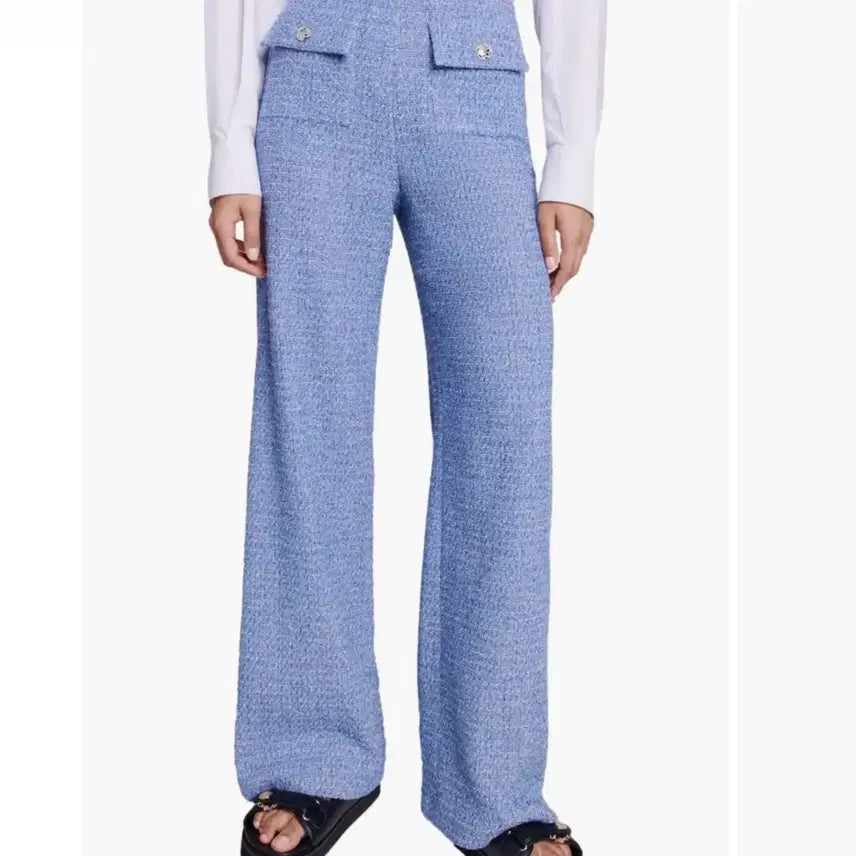 [BUNJANG] Maje Tweed Slacks Pants (Size 25) / Maje 마쥬 트위드 슬랙스 팬츠 25