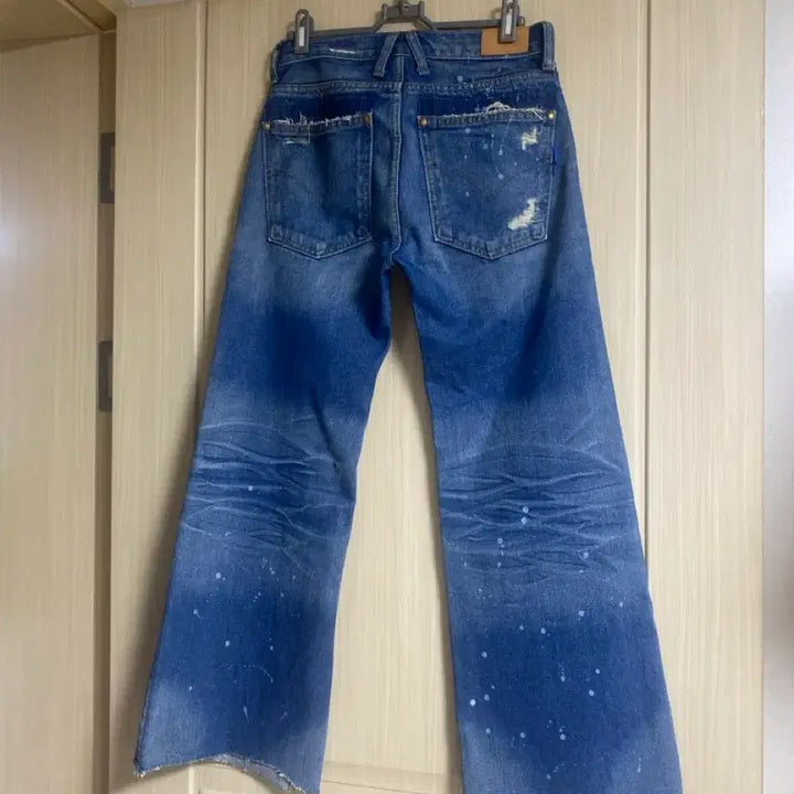 [BUNJANG] Long Wide Jeans / 새상품 미세하자 롱 와이드 청바지