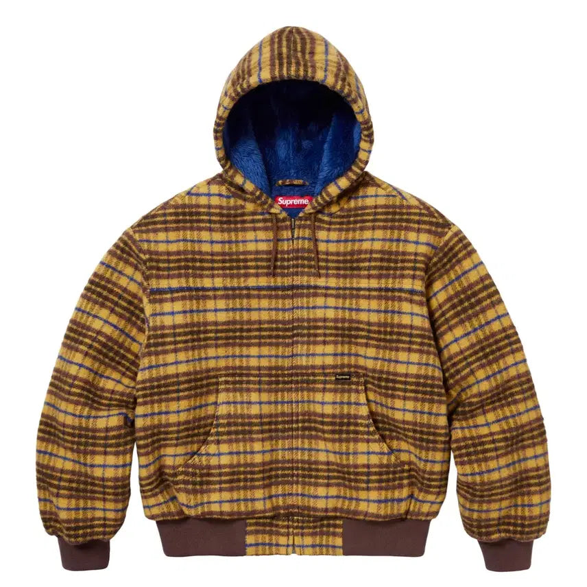 [BUNJANG] Supreme Plaid Wool Hooded Work Jacket FW23 / 슈프림 플래드 울 후드 워크 자켓 (FW23)