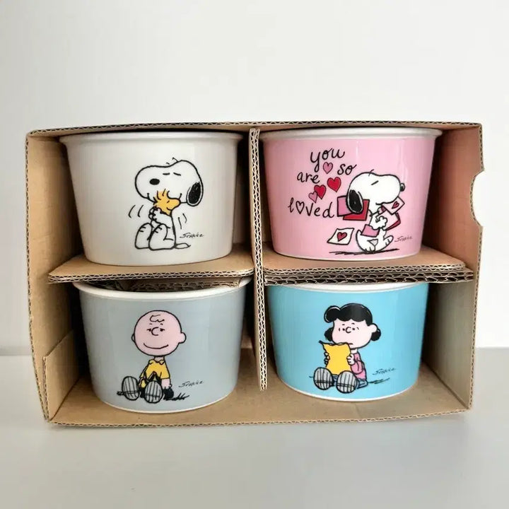 [SOLD OUT] [희귀] 배스킨라빈스 스누피 아이스크림볼 세트 + 버스박스 상태좋음