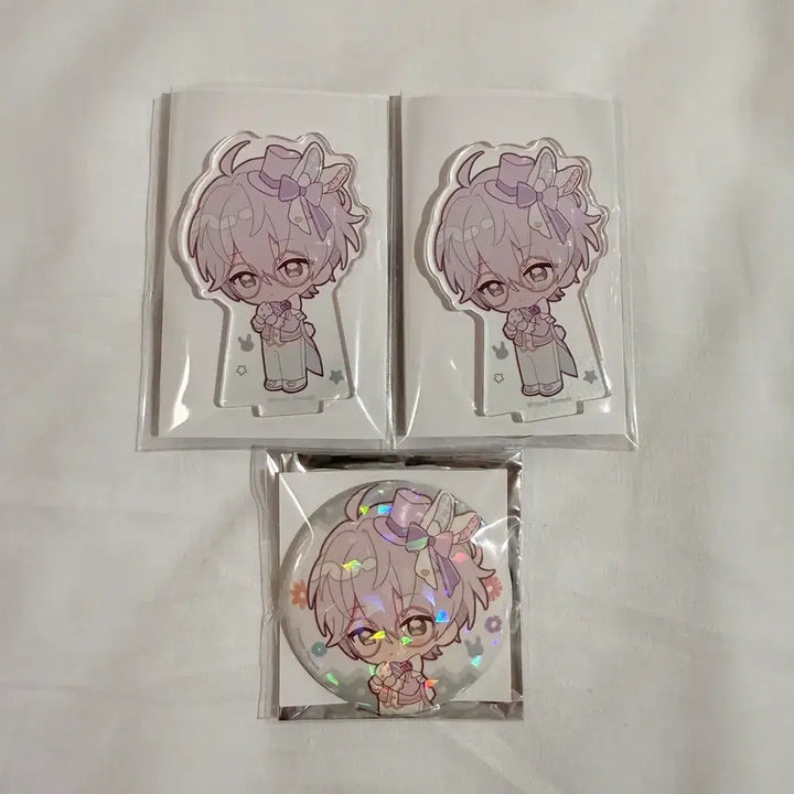 [BUNJANG] Ensemble Stars Animate Easter Acrylic Stand &amp; Can Badge Natsume Sano / 앙스타 애니메이트 이스터 콜라보 카페 토끼 아크릴스탠드 캔뱃지 나츠 칸나