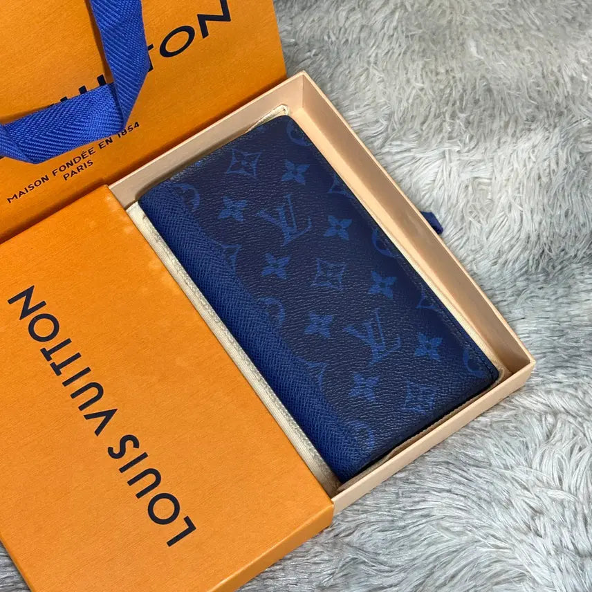 [BUNJANG] Louis Vuitton Brazza Wallet Cobalt Blue / [OS,풀구성품] 루이비통 브라짜월릿 장지갑 코발트블루