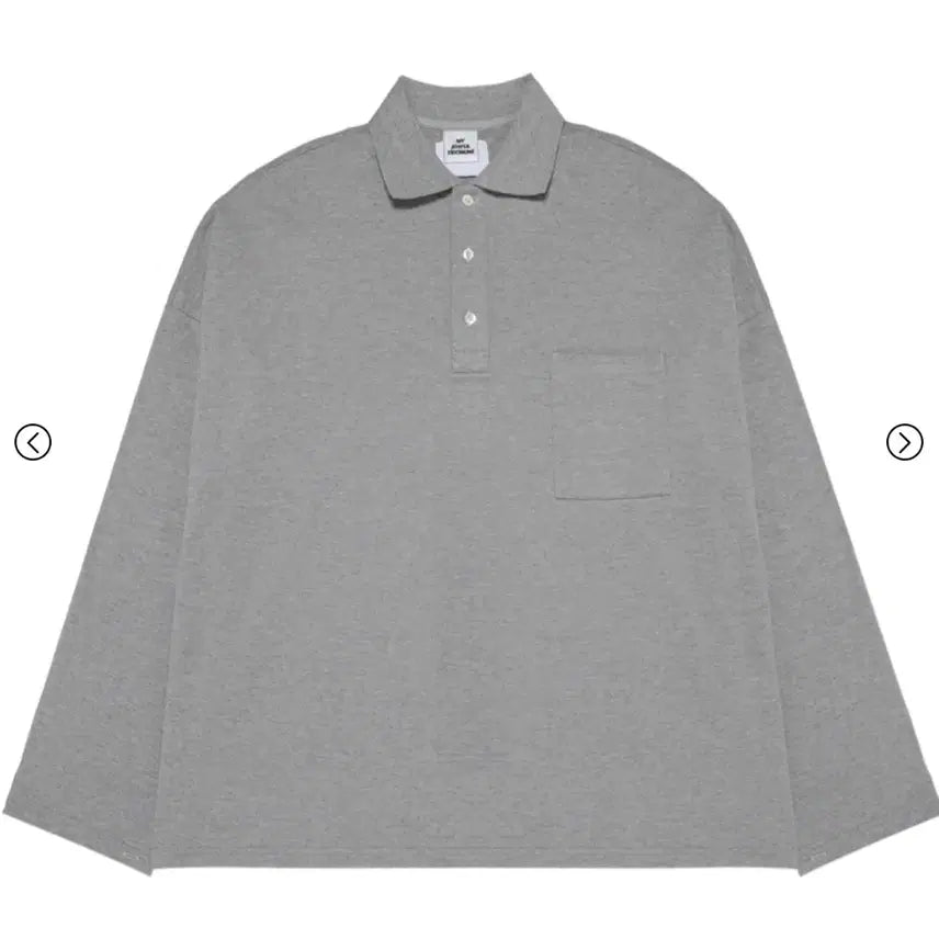 [BUNJANG] Camien x MJD Oversized Polo Shirt Grey / [새상품]가격내림     카미엔 x 엠제이디 오버사이즈 폴로 그레이