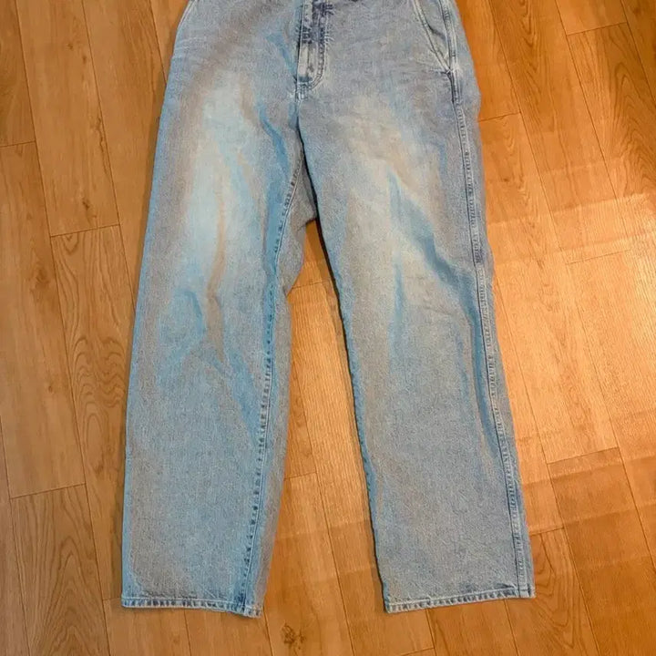 [BUNJANG] Pottery Wide Denim Light Blue Size 3 / 포터리 와이드 데님 라이트블루 3사이즈