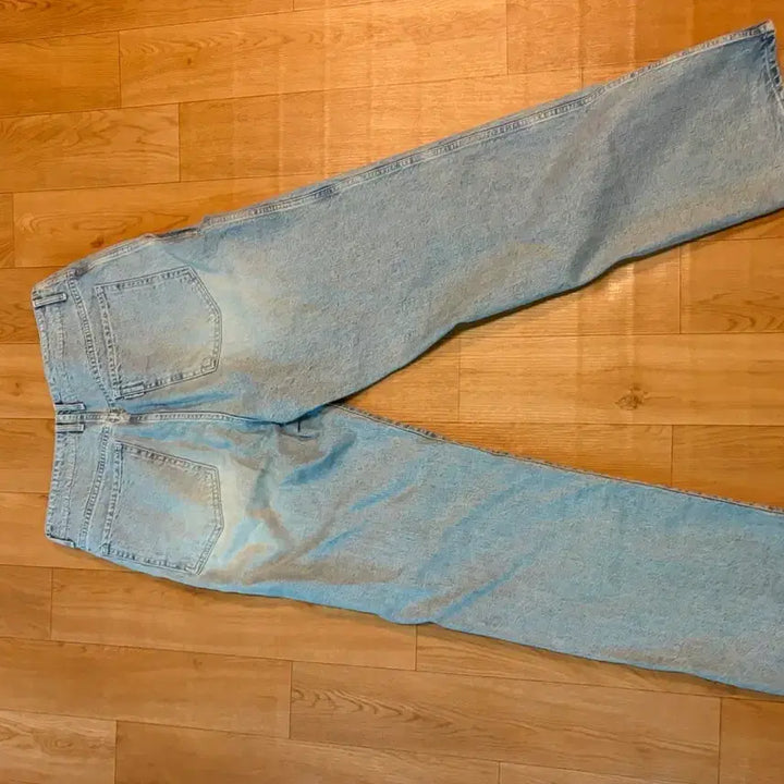 [BUNJANG] Pottery Wide Denim Light Blue Size 3 / 포터리 와이드 데님 라이트블루 3사이즈