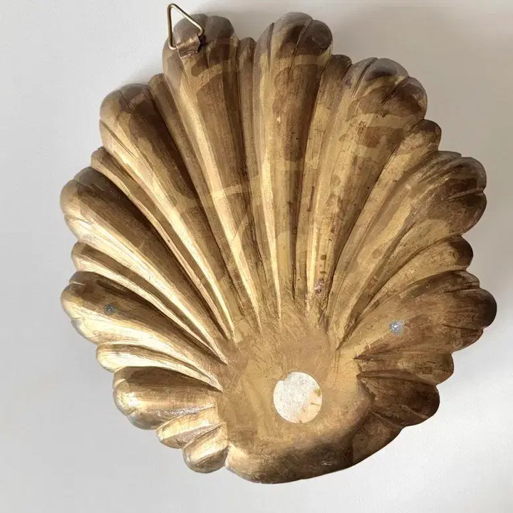 [BUNJANG] Vintage Brass Shell Wall Sconce / 빈티지 브라스 쉘 벽촛대