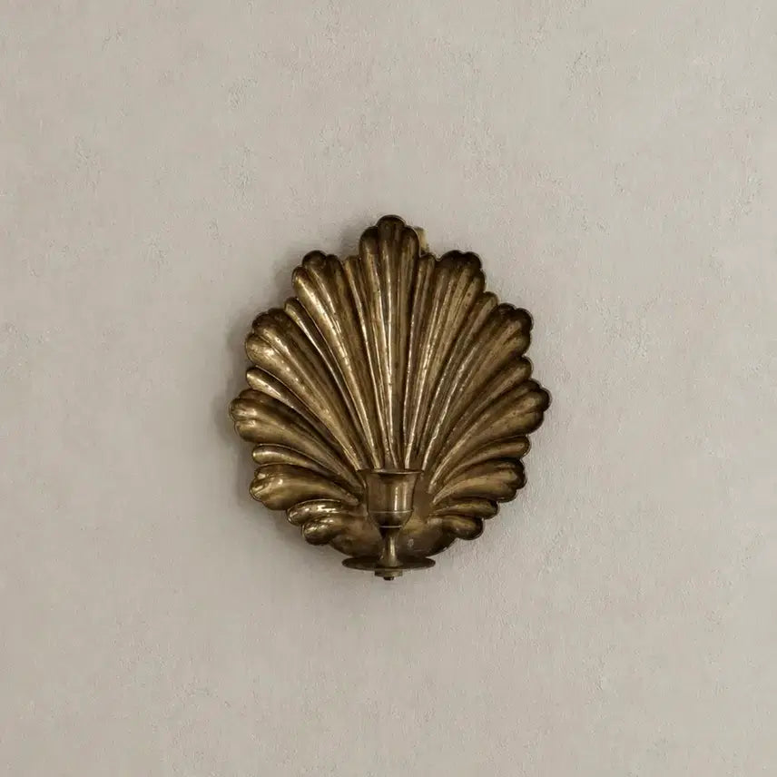 [BUNJANG] Vintage Brass Wall Candle Holder / 빈티지 브라스 쉘 벽촛대