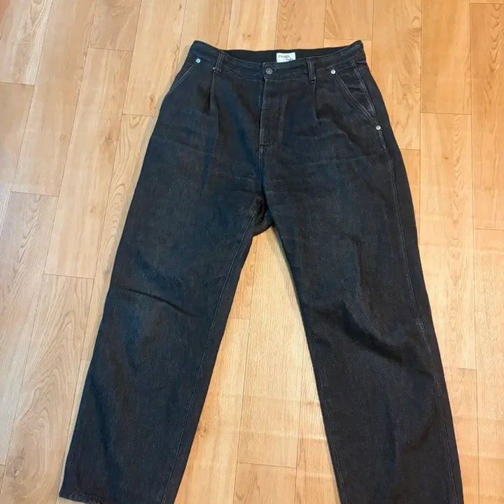 [BUNJANG] Roughside Drape Denim Black Size 2 / (2)러프사이드 드레이프 데님 블랙