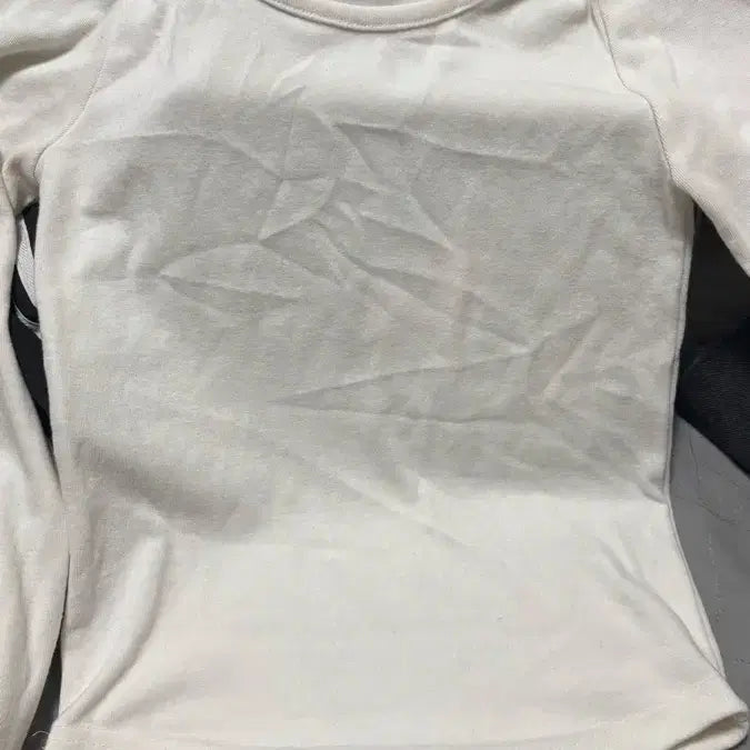 [BUNJANG] White Long Sleeve T-Shirt / 화이트 긴팔 티셔츠
