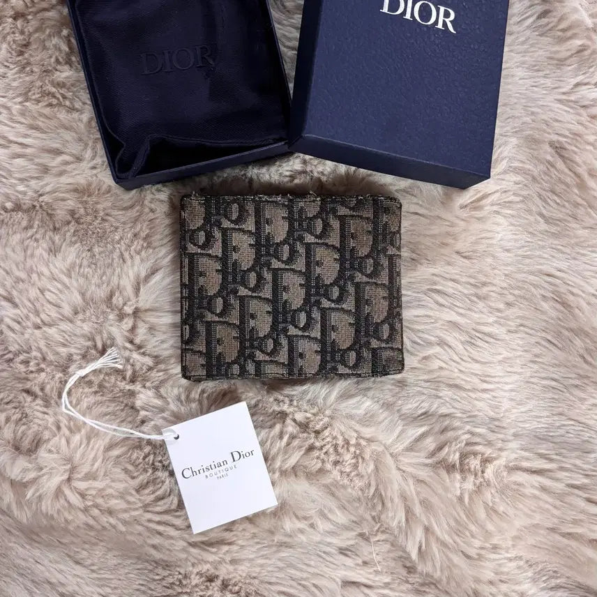 [BUNJANG] Dior Dior Oblique Jacquard Bifold Wallet / [정품] 디올 오블리크 자카드 반지갑