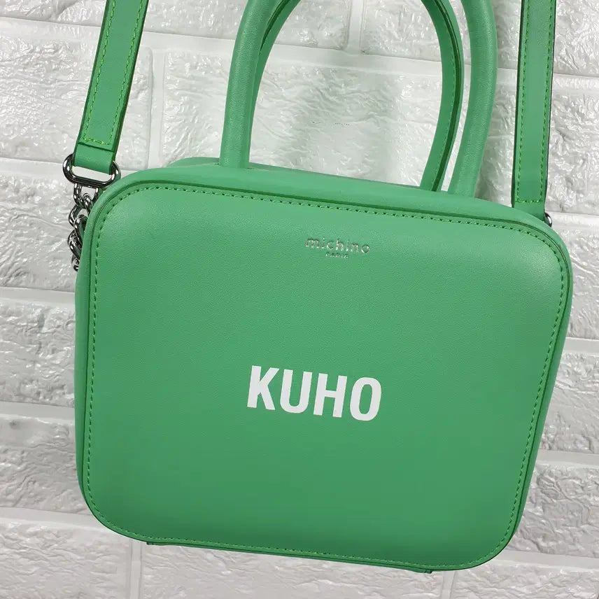 [BUNJANG] KUHO x MICHINO PARIS Collaboration Square Tote Bag Mint / 구호 미치노 파리 콜라보 스퀘어 토트백
