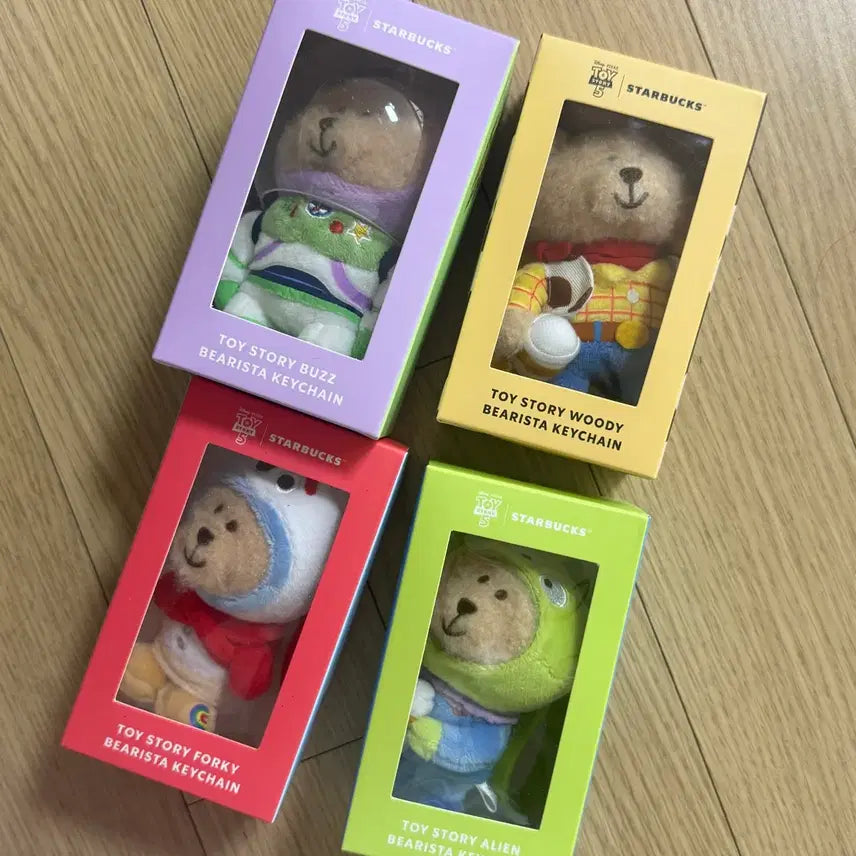 [BUNJANG] Starbucks Toy Story Keyring Set / 스타벅스 토이스토리 키링 4종