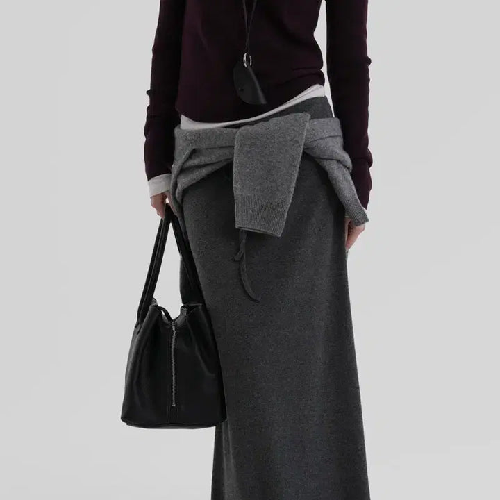 [BUNJANG] Autumn U-Neck Fine Wool Knit / 새상품 / 어텀 U넥 파인울니트