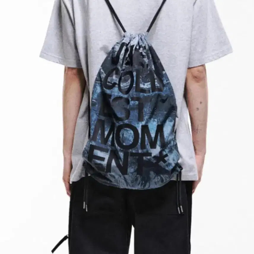 [BUNJANG] The Coldest Moment Gym Sack Bag Backpack / 더콜디스트모먼트 짐색 가방 백팩