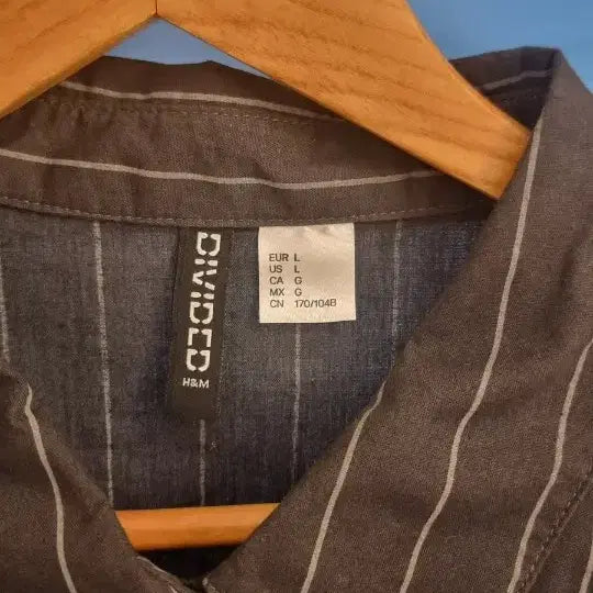 [BUNJANG] H&amp;M Striped Crop Shirt / 한번도 안입은 h&amp;m 크롭 셔츠