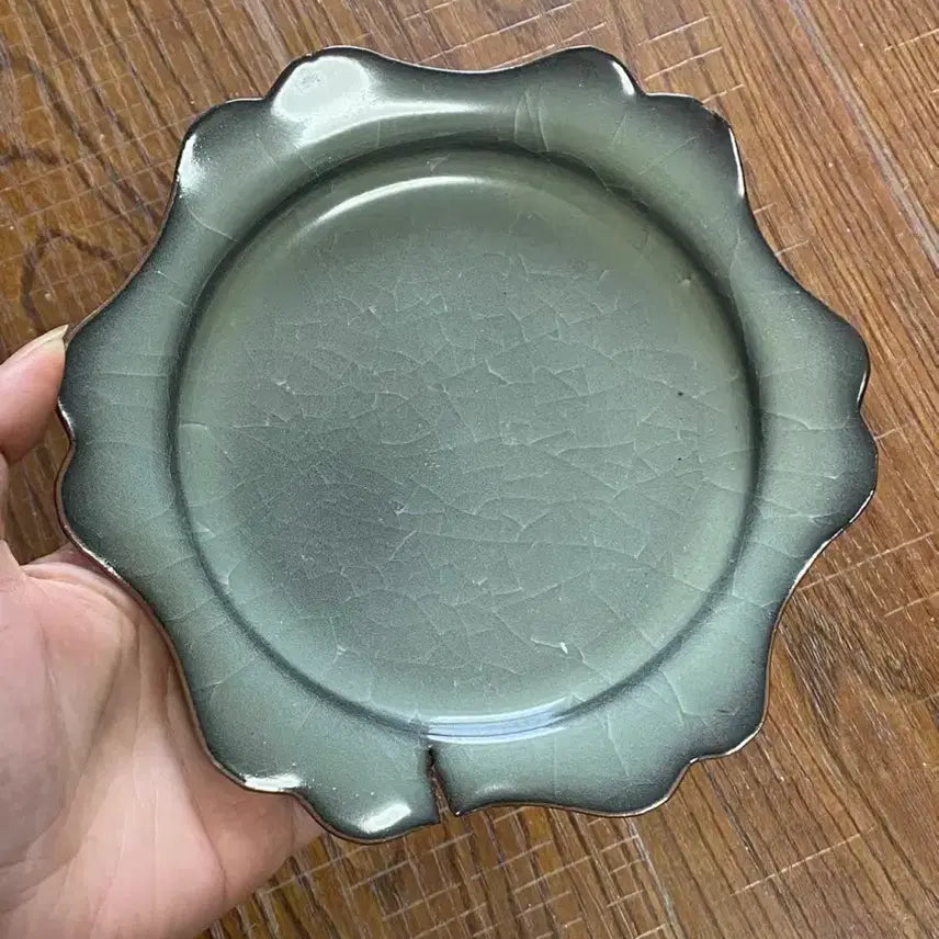[BUNJANG] Qing Dynasty Celadon Plate / 진품 청나라중기 용천요(운송시간12일)