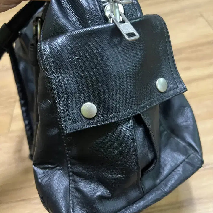 [BUNJANG] Yoshida &amp; Co. Porter Leather Duffle Bag Black / Os] 요시다포터 가방 레더 더플백 블랙