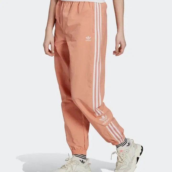 [BUNJANG] 아디다스 ADIDAS 락업 트랙팬츠 바지 코랄 핑크 여성S / 아디다스 ADIDAS 락업 트랙팬츠 바지 코랄 핑크 여성S