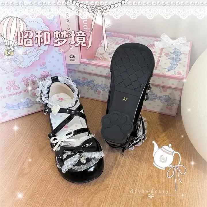 [BUNJANG] 로리타 레이스 메리제인 슈즈 구두(5컬러) / 로리타 레이스 메리제인 슈즈 구두(5컬러)