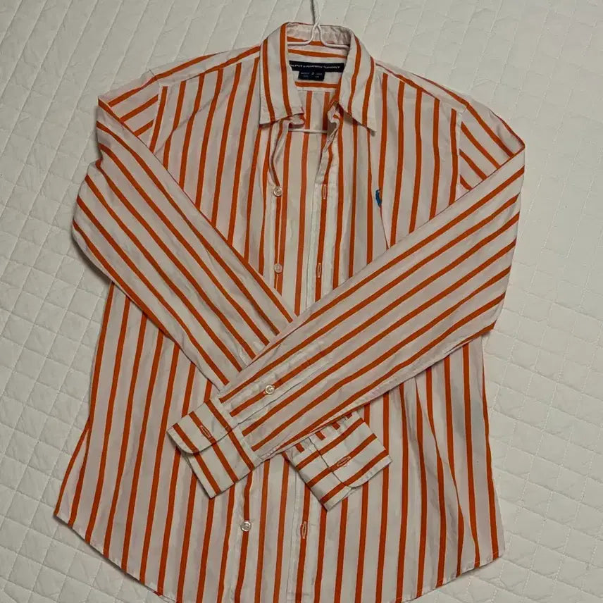 [SOLD OUT] 랄프로렌 스포츠 오렌지 스트라이프 셔츠 2사이즈