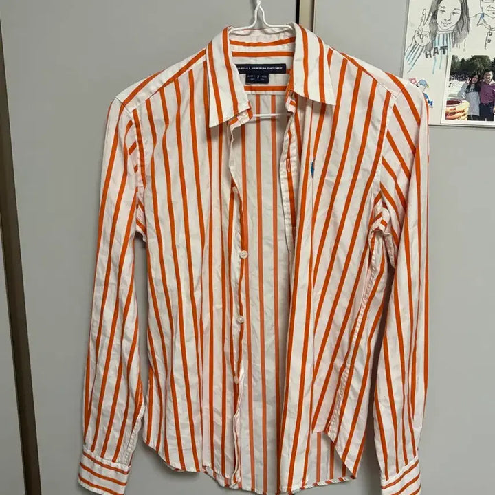 [SOLD OUT] 랄프로렌 스포츠 오렌지 스트라이프 셔츠 2사이즈