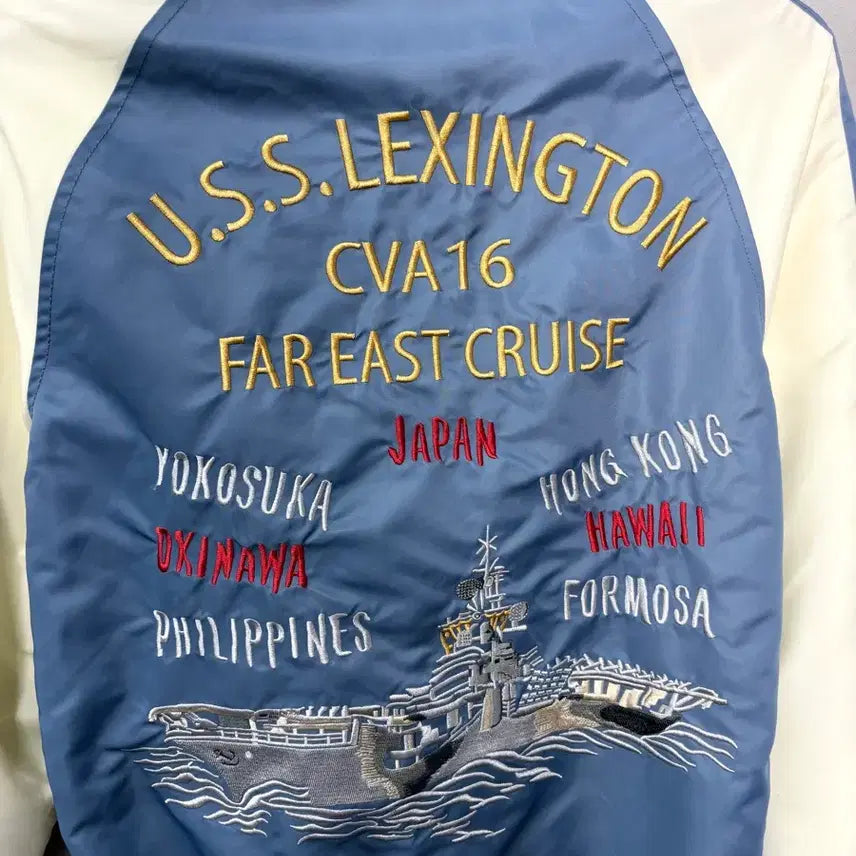 [BUNJANG] 쇼트 USS 렉싱턴 스카쟌 자켓 A3828 / 쇼트 USS 렉싱턴 스카쟌 자켓 A3828