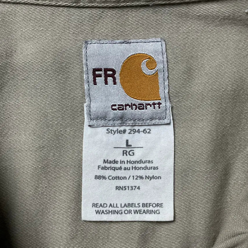 [BUNJANG] CARHARTT 칼하트 빈티지 베이지 플랩포켓 워크 셔츠 A00883 / CARHARTT 칼하트 빈티지 베이지 플랩포켓 워크 셔츠 A00883