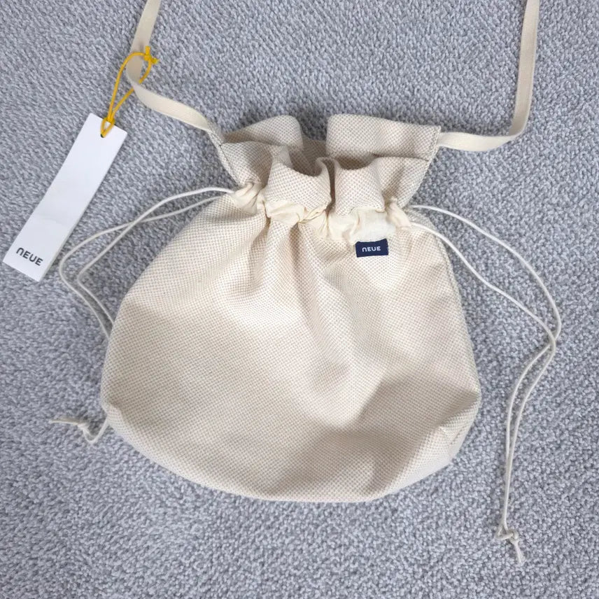 [SOLD OUT] [새상품] 노이에(NEUE) 캔버스 스트링백 복조리 크로스백 가방